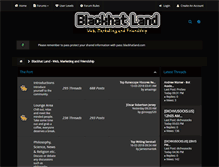 Tablet Screenshot of blackhatland.com
